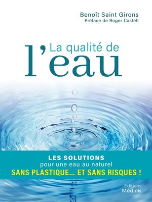 cover image of La qualité de l'eau
